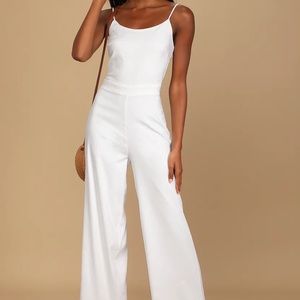 Lulus white jump suit